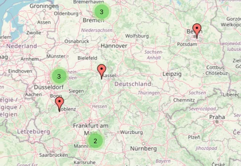 usermap Screenshot abbild der usermap Deutschland von vcds.de Stand Mai 2025